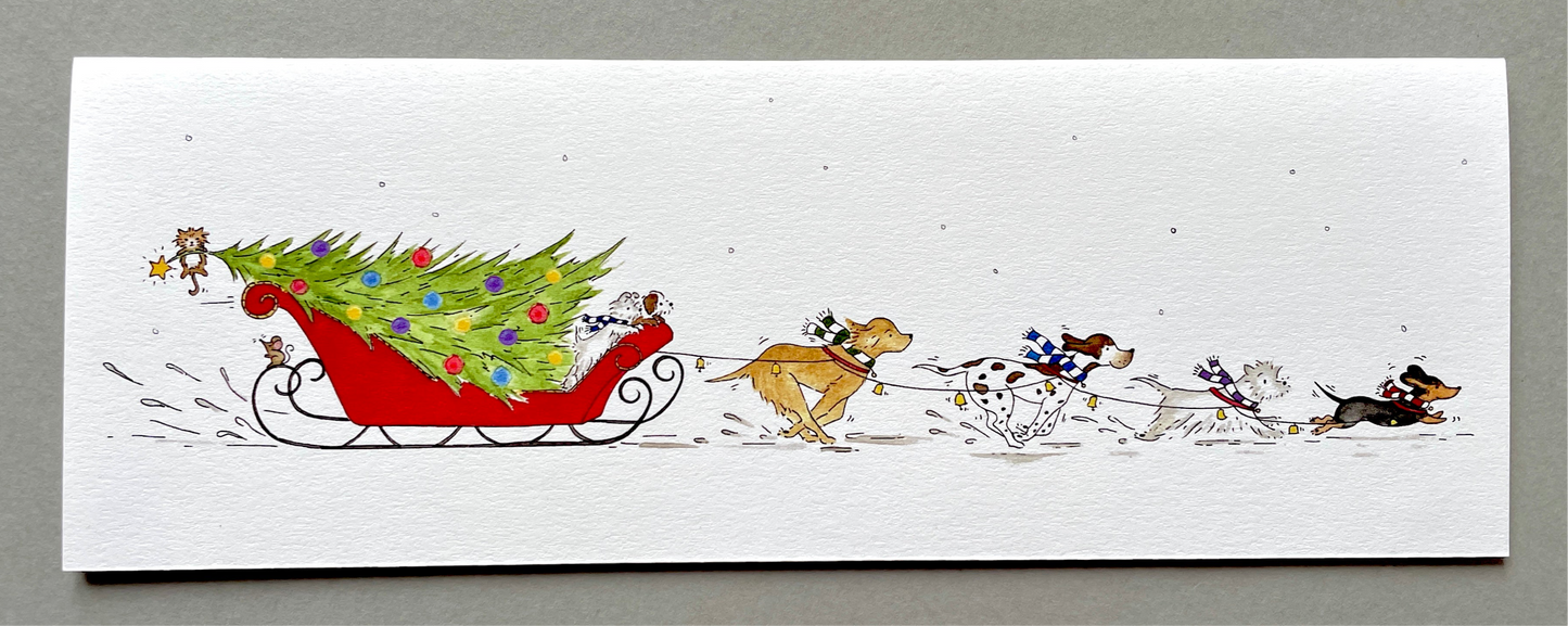 Christmas Dog Sleigh