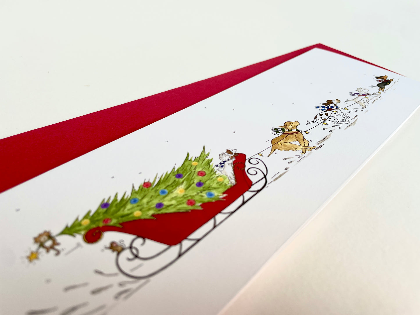 Christmas Dogs - Single Card