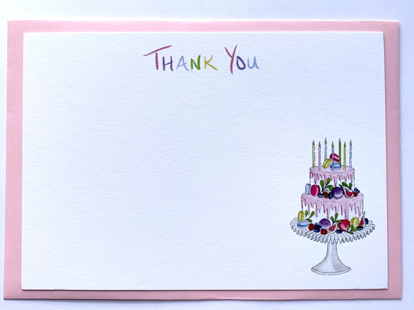 What a Cake! - Matching Thank you Note Cards