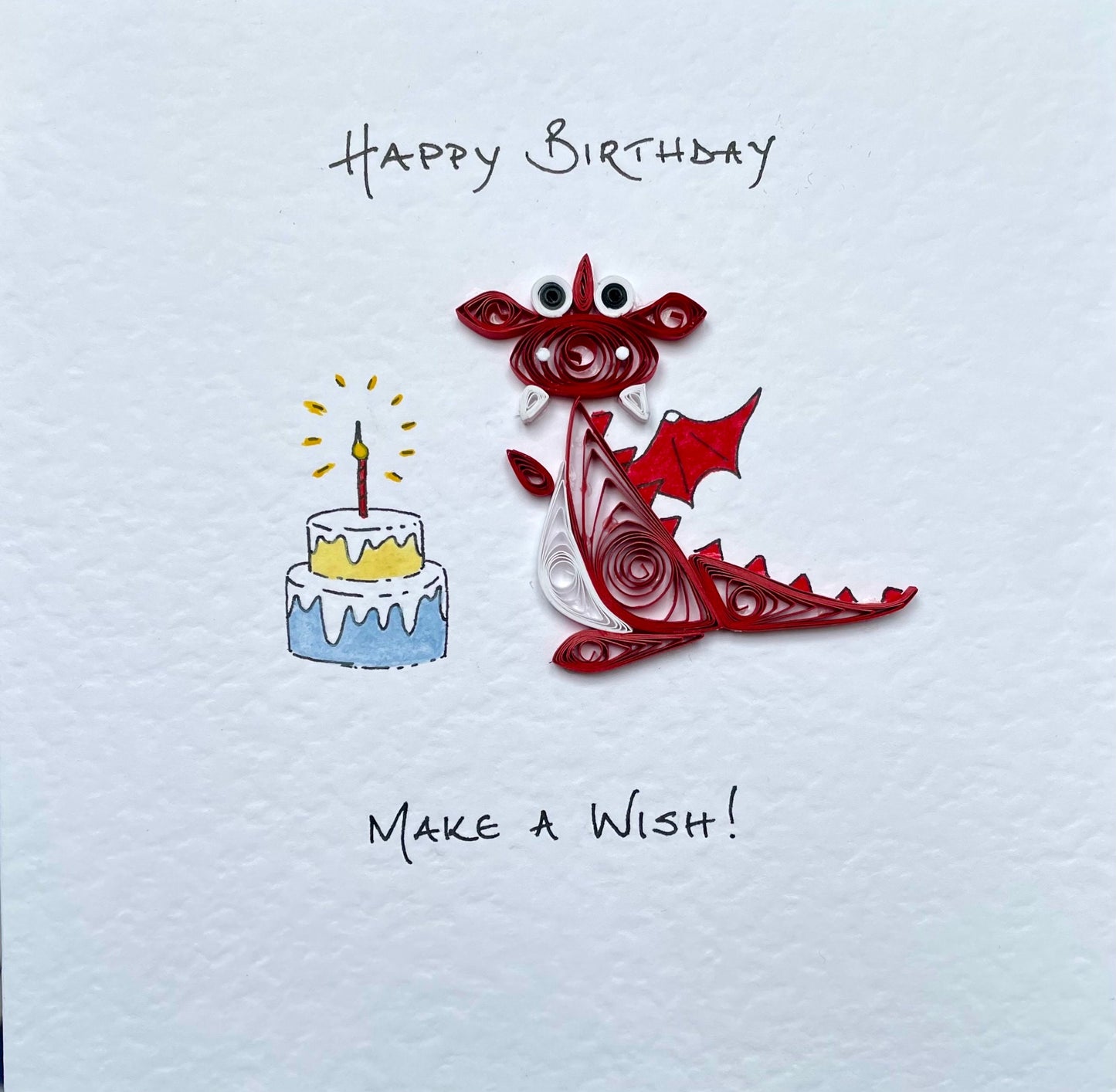 Make A Wish! Red, Green or Purple Dragon Birthday