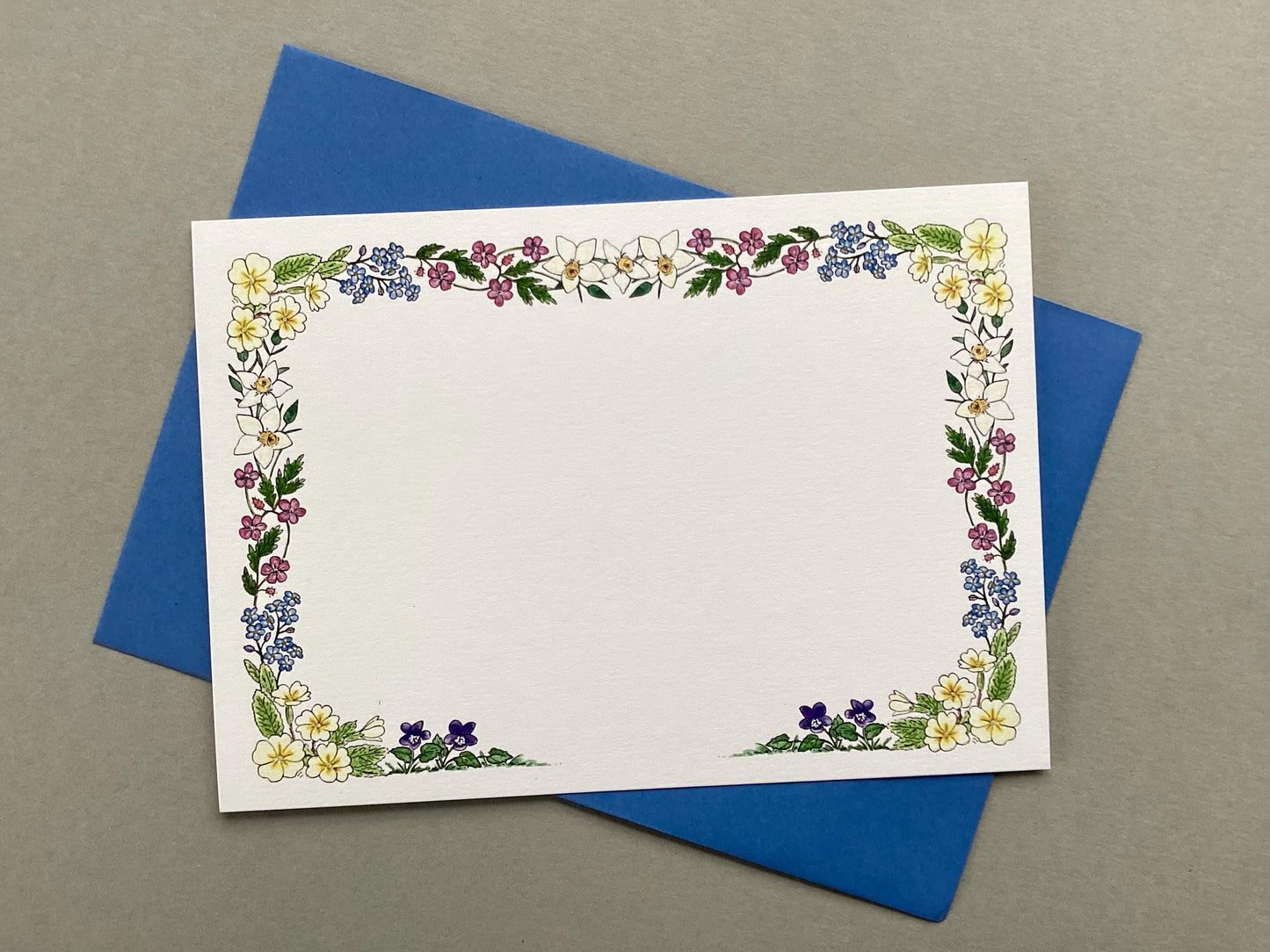 Spring Wildflower Note Card Stationery