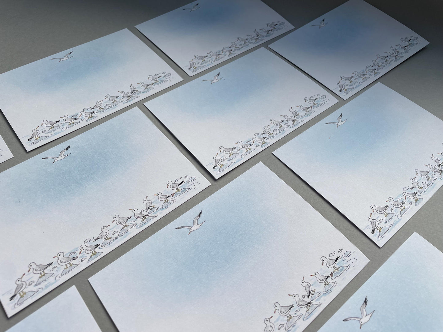 Funny Seagulls Note Card Stationery