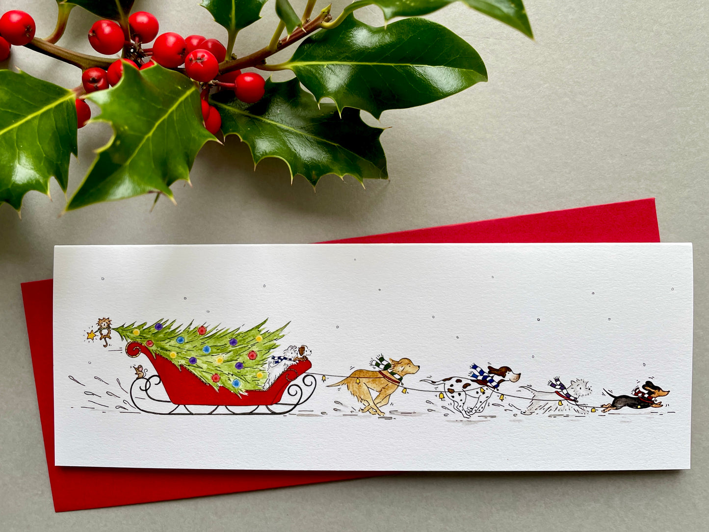 Christmas Dog Sleigh - Charity Christmas Pack