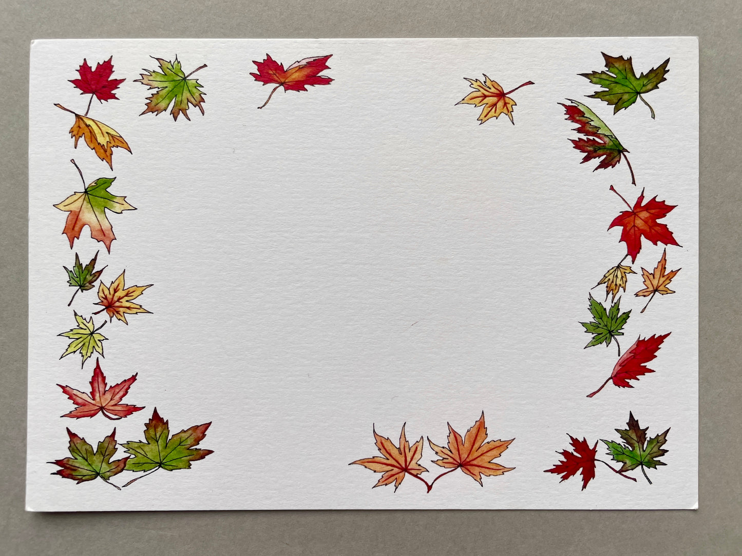 Autumn Leaves Note Card Stationery