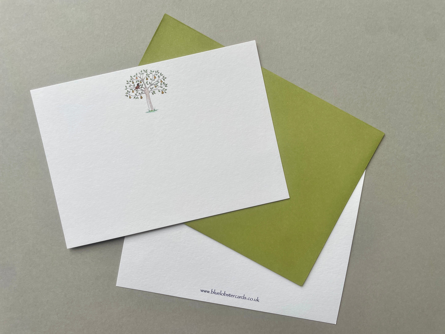 Partridge in Pear Tree Note Card Stationery