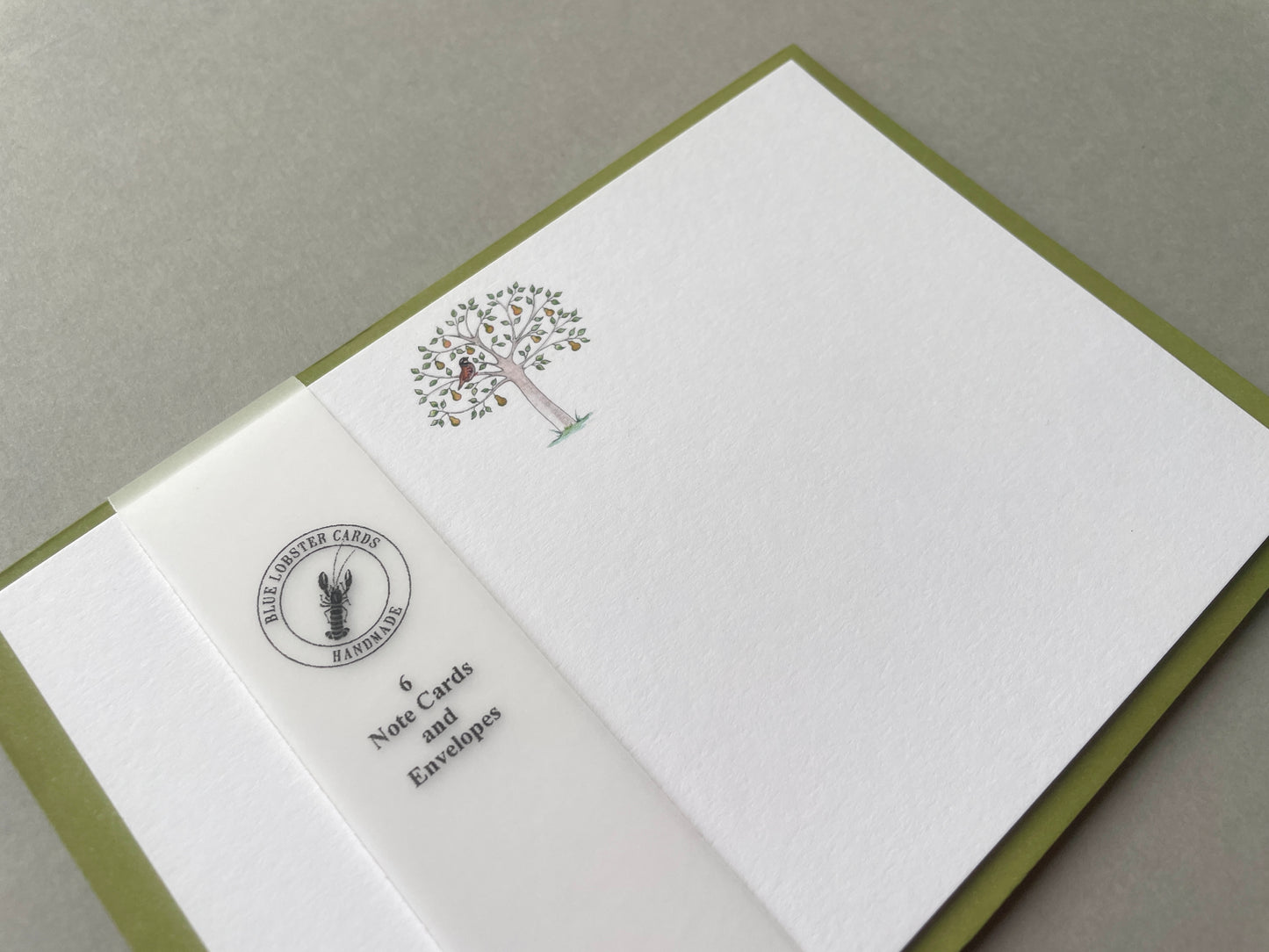 Partridge in Pear Tree Note Card Stationery