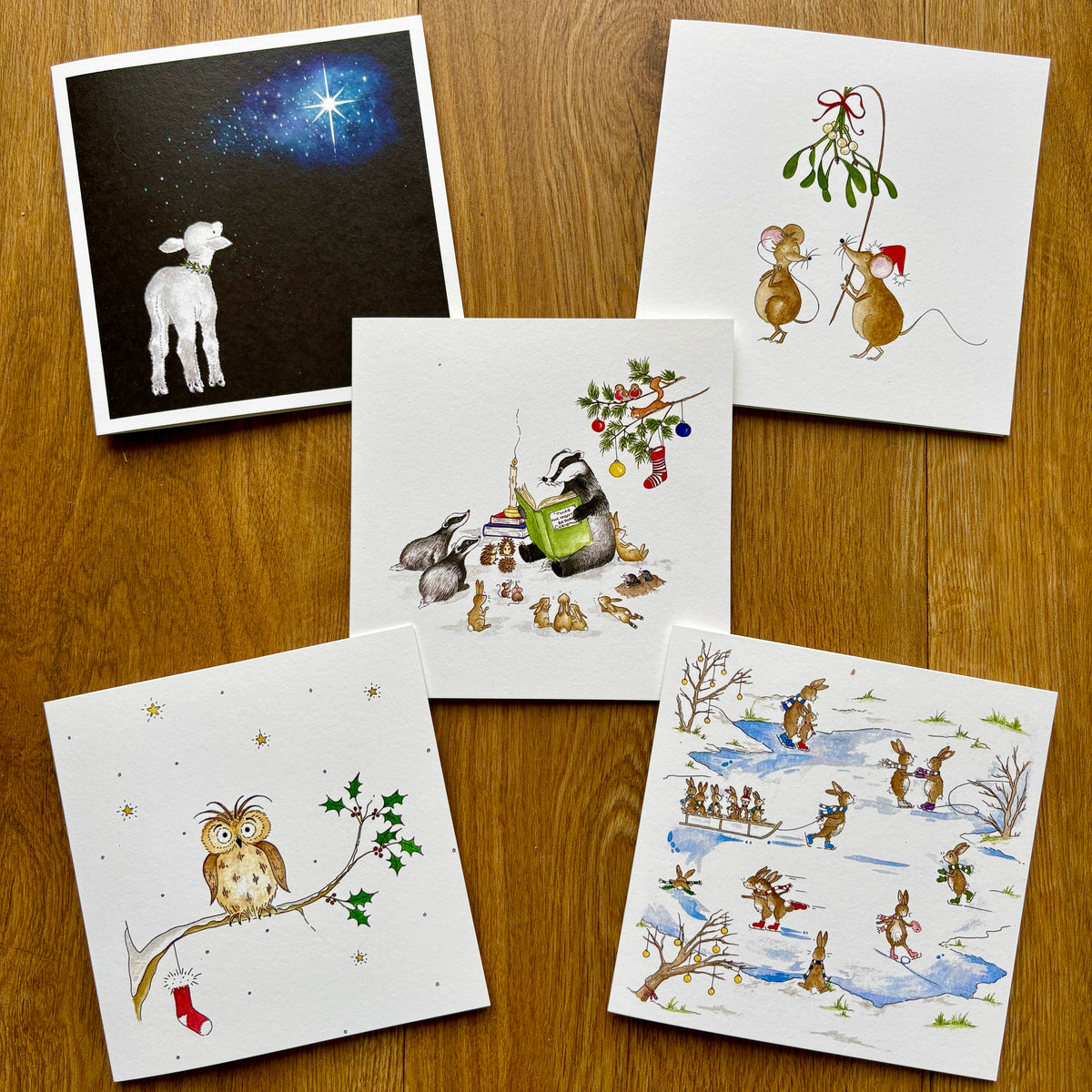 Mixed Charity Christmas Cards (C)- Christmas Animals