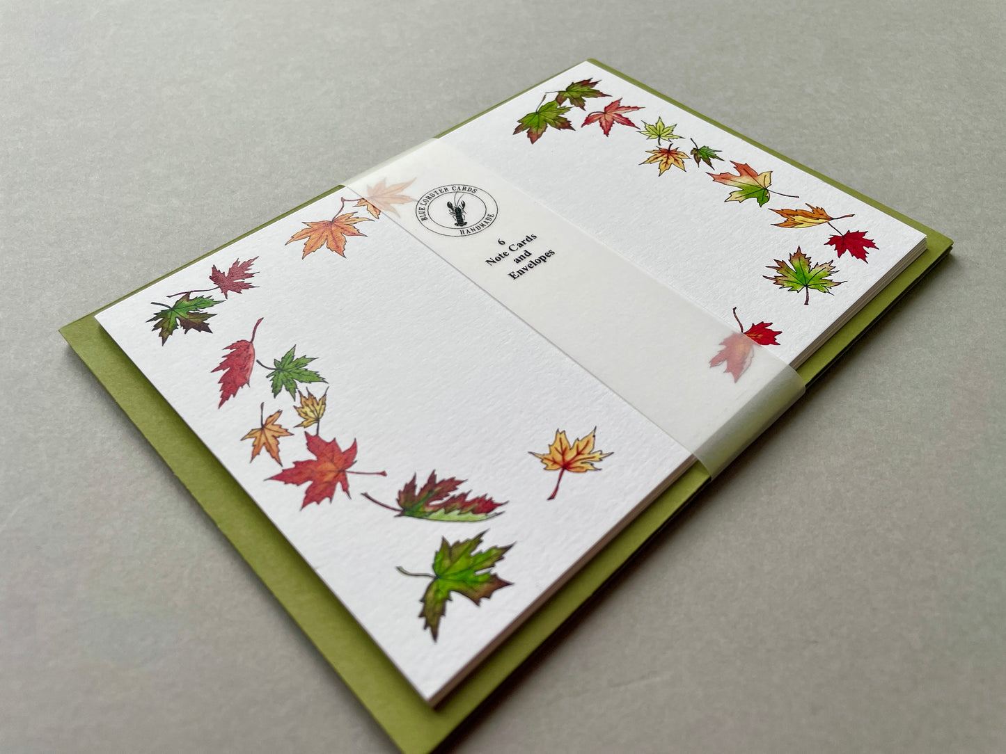 Autumn Leaves Note Card Stationery