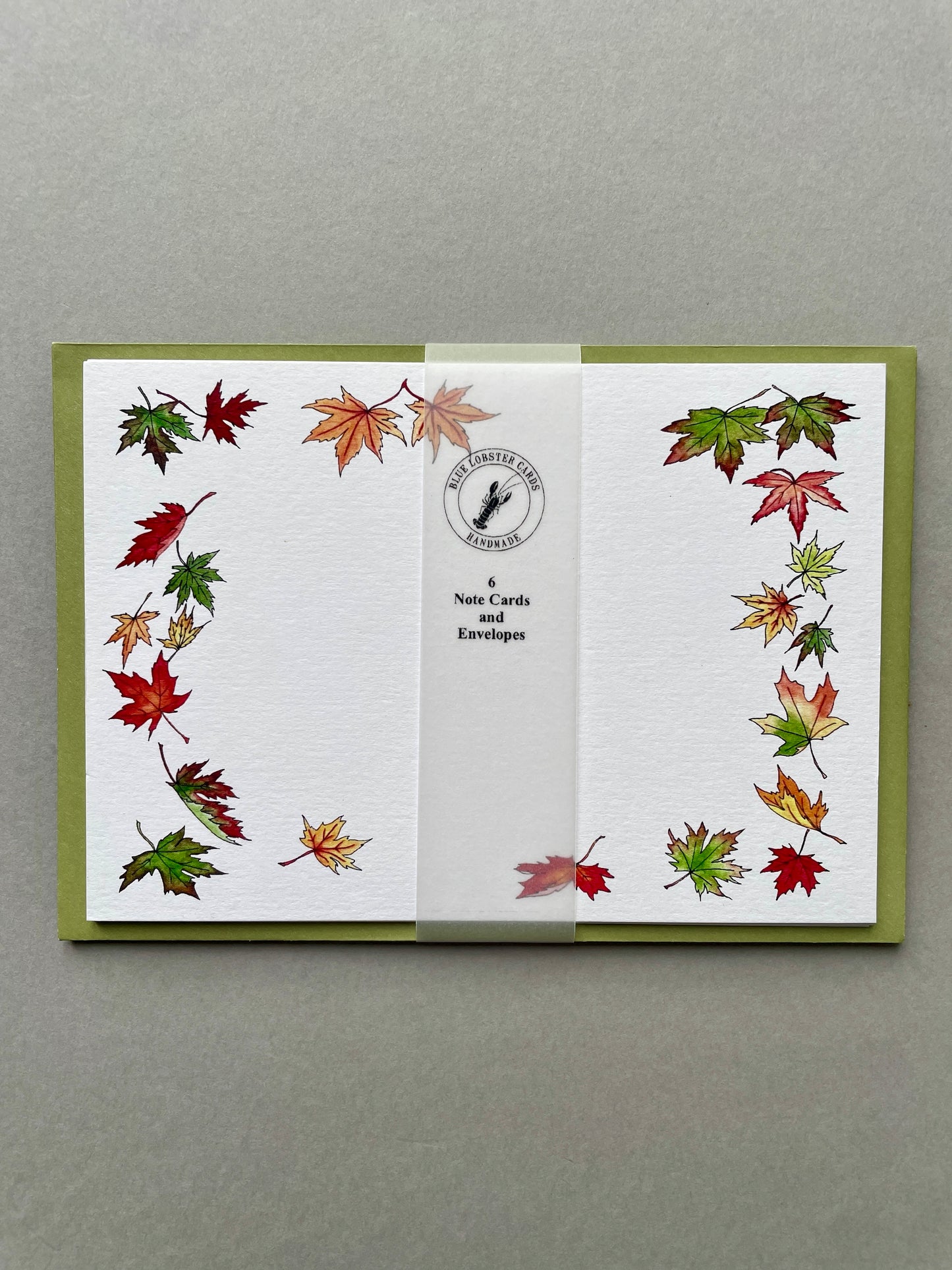 Autumn Leaves Note Card Stationery