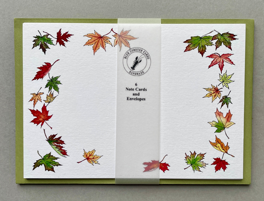 Autumn Leaves Note Card Stationery