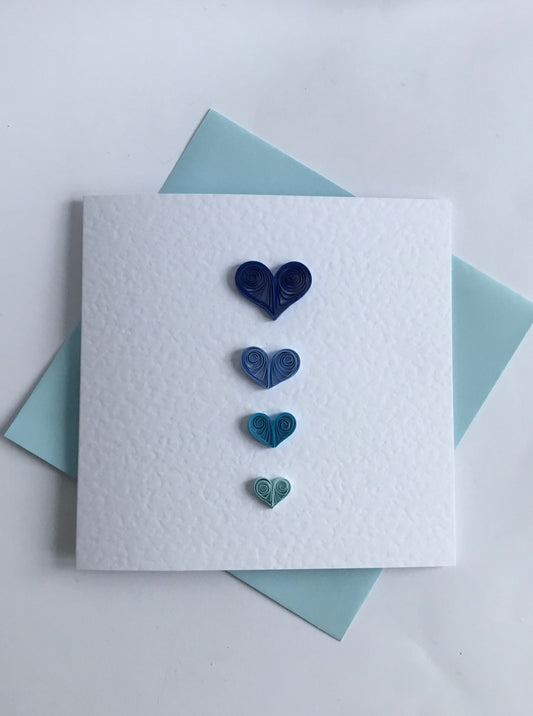 Blue & Lilac Hearts