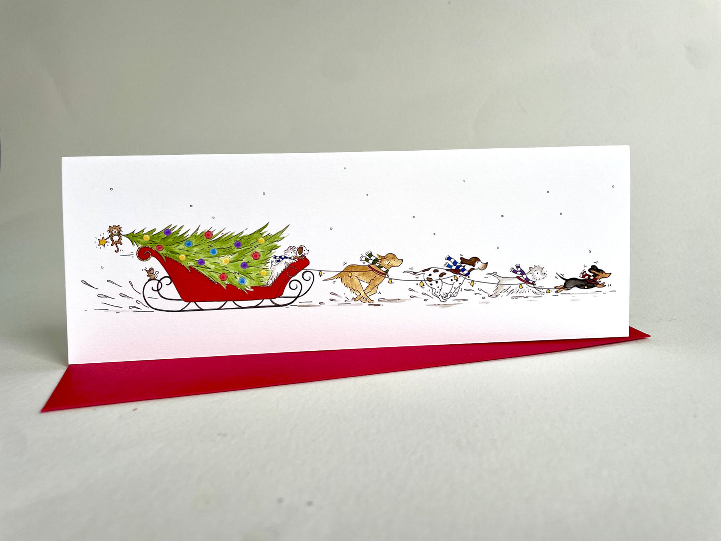 Christmas Dog Sleigh - Charity Christmas Pack