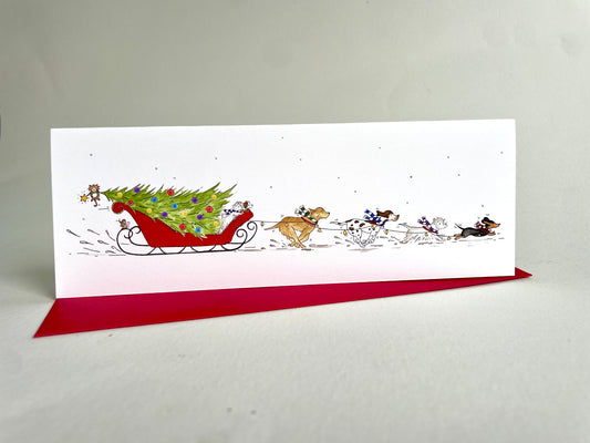 Christmas Dog Sleigh - Charity Christmas Pack