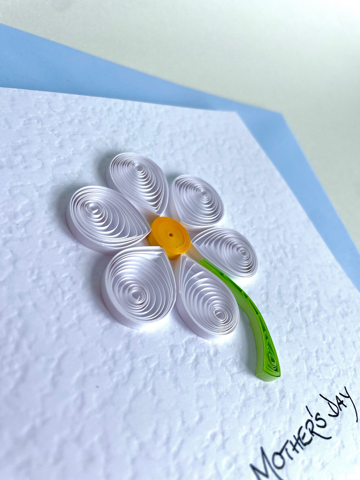 Handmade 3D Mother’s Day Card - Quilled Daisy Paper Art