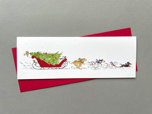 Christmas Dog Sleigh