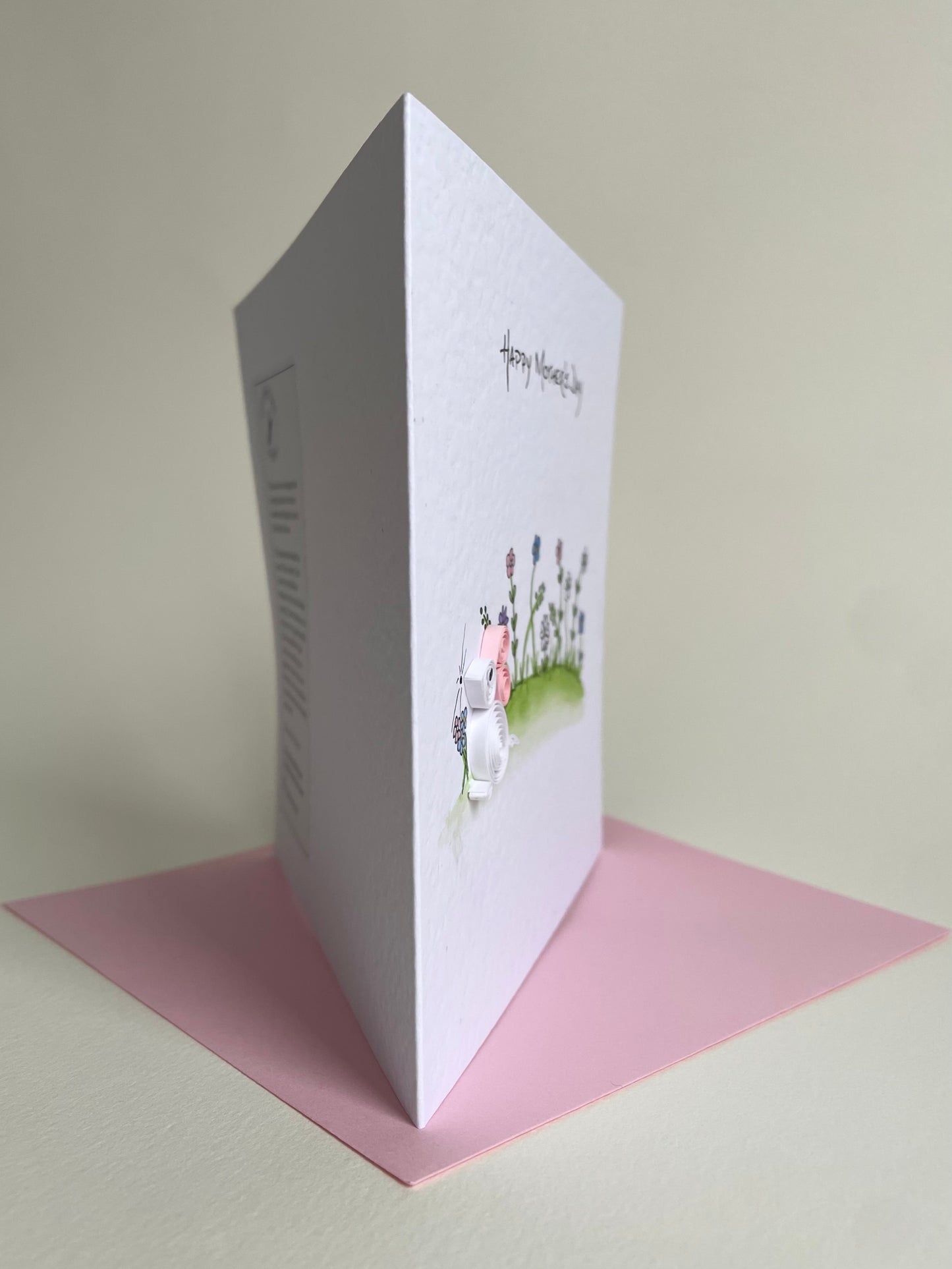 Mother’s Day Mouse with Hand Painted Spring Flowers