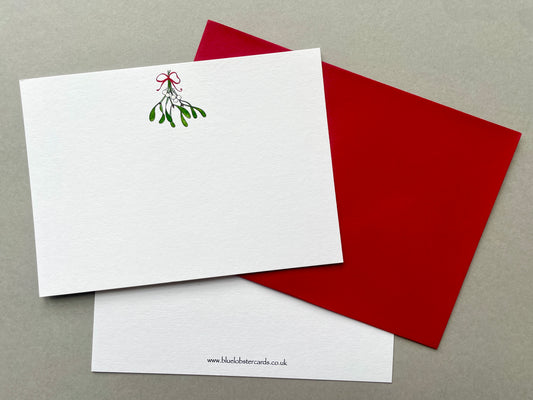 Christmas notecard with coordinating envelope, featuring original hand-painted watercolour artwork.