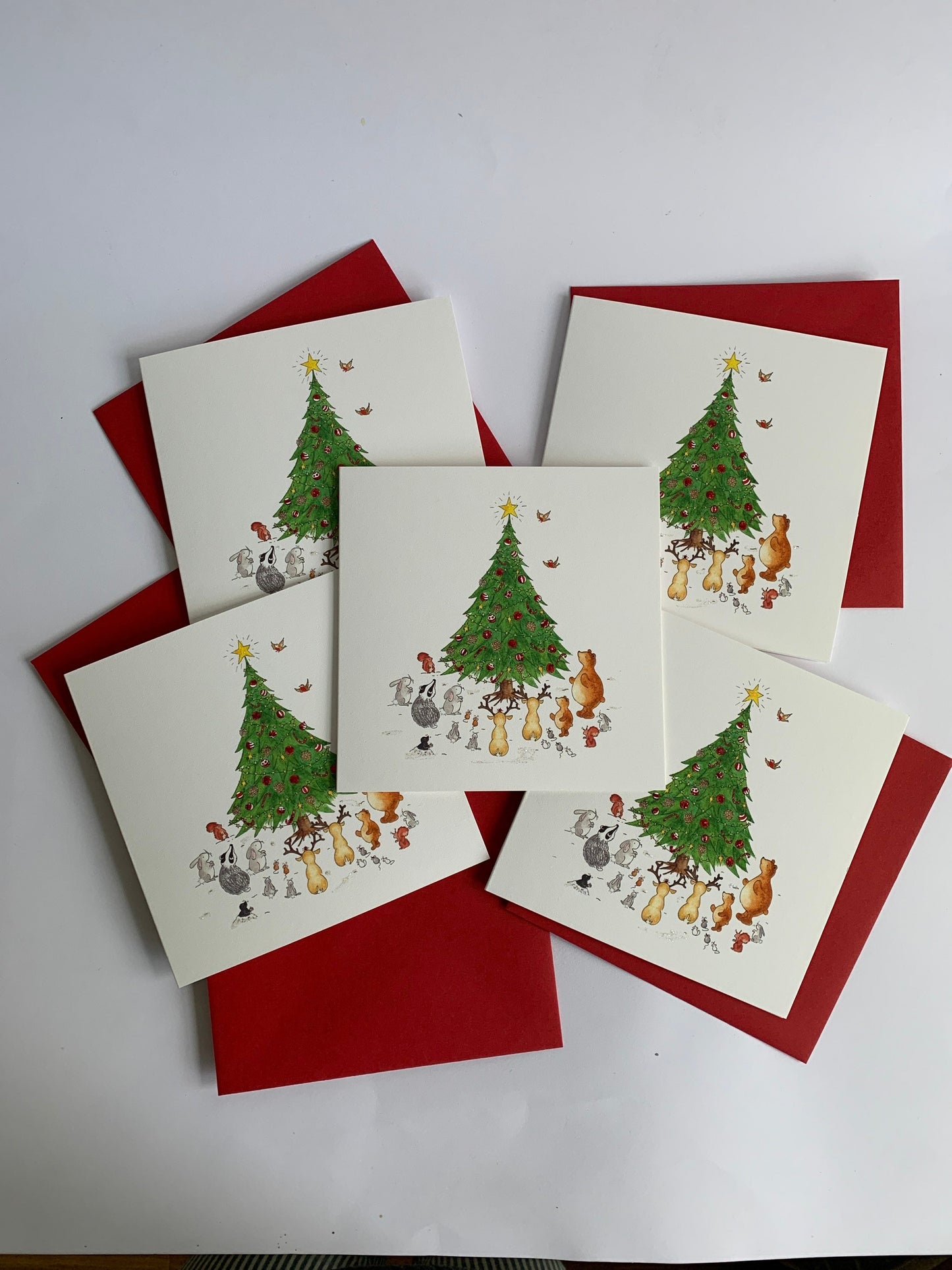 Available in packs of 5 - same design, or as single cards