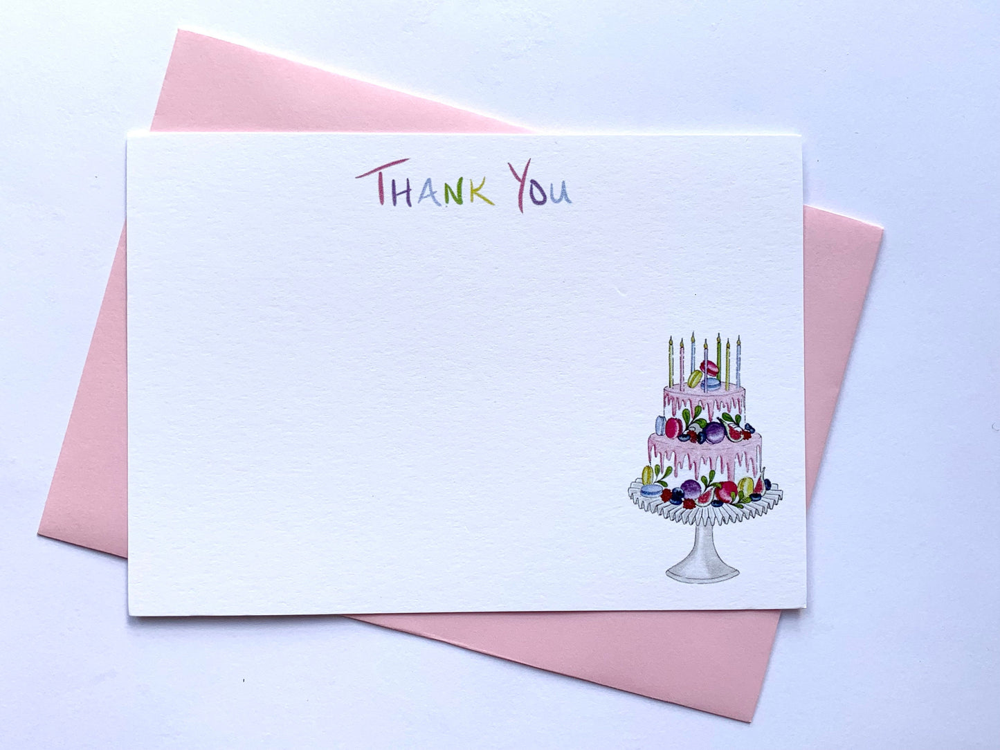What a Cake! - Matching  Thank you Note Cards