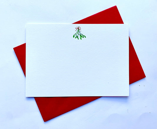 Christmas Mistletoe Notecards