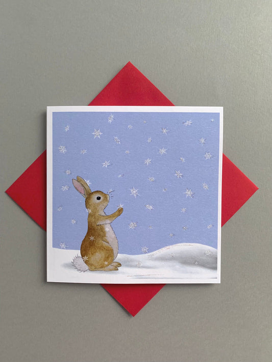 Rabbit Catching Snowflakes