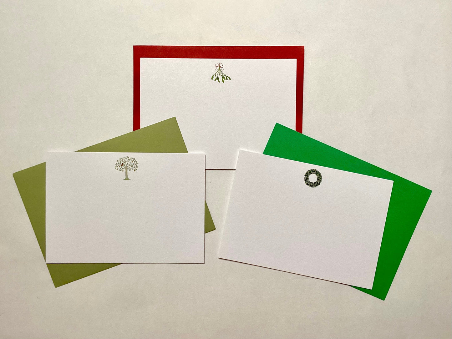 Christmas Mistletoe Notecards
