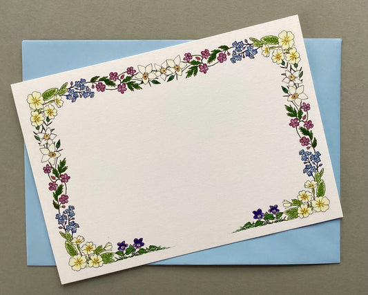 Spring Wildflower Note Card Stationery