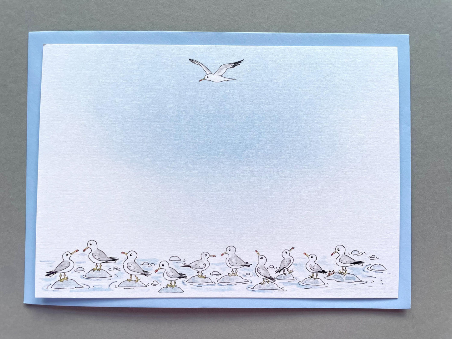 Funny Seagulls Note Cards
