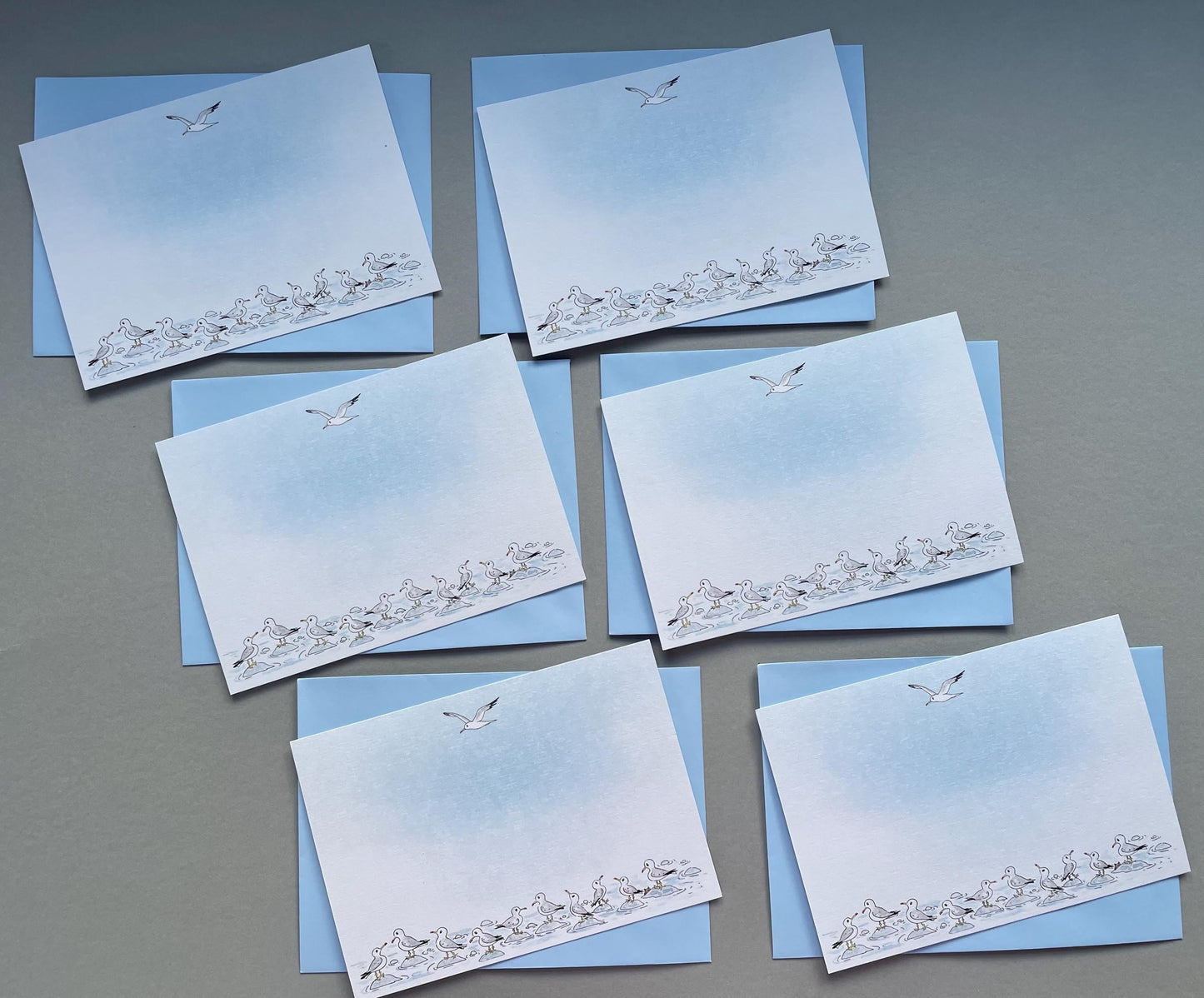 Funny Seagulls Note Cards